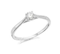 Platinum Diamond Solitaire Ring - 20pts - AGI Certificated - D0813-O