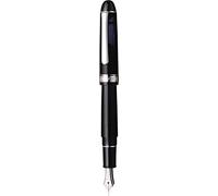 PLATINUM Japanese Fountain Pen #3776 Century Rhodium Black Diamond UEF/Black/0.18-0.24 mm/Handmade/14K Gold Nib with Gift Box/Fountain Pen