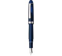 PLATINUM Japanese Fountain Pen #3776 Century Rhodium Chartres Blue B/Blue / 0.44-0.54 mm/Handmade / 14K Gold Nib/with Gift Box/Fountain Pen