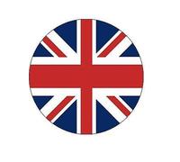 PLATINUM JUBILEE UNION JACK FLAG Premium Quality Edible Large 7.5 Inch Round Icing Cake Topper - Text can be Customizable - Make Celebrations Memorable with Our Charming Cake Toppers BRITISH D1