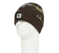 Platinum Junior Beck LED Camo Beanie - Green Print - Size: One Size