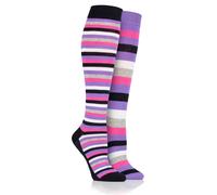 Platinum Junior Lightweight Stripe Socks - Ascot - Navy - Size: One Size