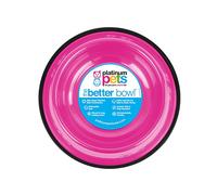 Platinum Pets Non-Tip Stainless Steel Dog Bowl, 80 Oz, Bubble Gum Pink, X-Large