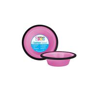 Platinum Pets Switchin Stainless Steel Cat/Dog Bowl, Cotton Candy Pink, Small