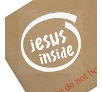 Platinum Place 1 x Jesus Inside-Window,Car,Van,Sticker,Sign,Vehicle,Religion,Cross,Beard,Easter