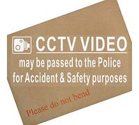 Platinum Place 1 x Window Sticker-CCTV Video Passed to Police for Accident & Security Warning-200mm x 87mm-CCTV Sign-Van,Lorry,Truck,Taxi,Bus,Mini Cab,Minicab