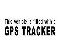 Platinum Place 4 x BLACK Fitted with a GPS Tracker Security WINDOW Stickers For Car,Van,Truck,Taxi,Mini Cab,Bus,Coach Alarm Signs,Protect,Secure,Warning,Protection,Plus,Viper