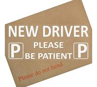 Platinum Place New Driver Please Be Patient-Just Passed-Car Window Sticker-Fun,Self Adhesive Vinyl Sign for Truck,Van,Vehicle