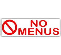 Platinum Place No Menus,Leaflets,Menus,Flyers-Pizza,Kebab,Chips,Curry,Chinese-Letterbox Warning House Sticker-Self Adhesive Vinyl Door Notice Sign