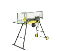 Platinum PLS7HWS 7 Ton Hydraulic Electric Log Splitter With Stand & Wheels, 2200W Motor 7 Tons Pressure, Safety Shut-Off & Cage Guard. Logs Upto 52cm in length & 25cm Diameter. - 2 Year Guarantee