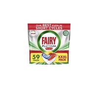 Platinum Plus All-In-1 Dishwasher Tablets Bulk, 59 Tablets , Lemon, XXL PACK, With Anti-Dull Technology & Rinse Aid Action