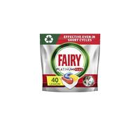 Platinum Plus Complete Dishwasher Tablets, 40 Tablets, Lemon, With Anti-Dull Technology & Rinse Aid Action, Effective In Short Cycles