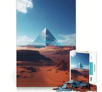 Platinum Pyramid Desert 1000 Piece Jigsaw Puzzle for Teenagers Logic Toy Group Play Precision Cut Thoughtful Gift (38x26cm)
