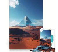 Platinum Pyramid Desert Jigsaw Puzzles 1000 Pieces for Adults Logic Sense Toy Leisure Time Smooth Edge Seasonal Gift (50x75cm)