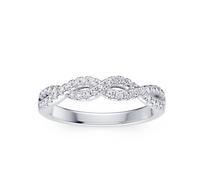 Platinum Twisted Eternity 0.25ct Diamond Ring