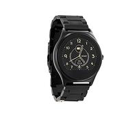 Platinum X-WATCH QIN XW PRO Dark Steel Smartwatch for men iOS & Android- Full Touch Smartwatch, Step Counter, Pedometer, Blood Pressure Monitor, Activity Monitor, Long Battery Life with Steel Strap