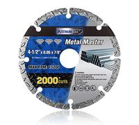 PLATINUMEGDE Diamond Cutting Wheel 4.5"x 7/8 Inch for Metal, Diamond Cutting Disc, Cut-Off Wheel Diamond Blade with 2000+ Cuts on Rebar, Steel, Iron and INOX, MAX RPM: 13200