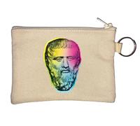 Plato Ancient Greece Greek Philosopher Athens Platonist Key Chain Coin Purse Beige