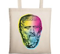 Plato Ancient Greece Greek Philosopher Athens Platonist Natural Ecological Cotton Tote Bag Beige