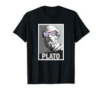 Plato Ancient Gr raphic Poster Style T-Shirt