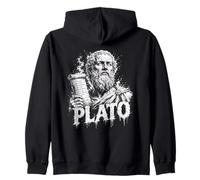 Plato Ancient Greek Philosopher Athenian Thinker Zip Hoodie