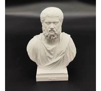 Plato Ancient Greek Philosopher Bust Head Sculpture 3D Printing Statues 10 cm, Greek Figurine Decorations Applicable Home, Office Desk Table (Plato)