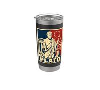 Plato Ancient Greek Philosopher Classical Wisdom Stainless Steel Insulated Tumbler