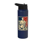 Plato Ancient Greek Philosopher Classical Wisdom Stainless Steel Insulated Water Bottle