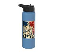 Plato Ancient Greek Philosopher Classical Wisdom Stainless Steel Insulated Water Bottle