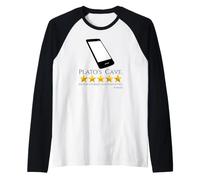 Plato - Ancient Greek Philosophy - Allegory of The Cave Meme Raglan Baseball Tee