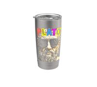 Plato Funny Philosophy Pop Art Portrait Philosopher Stainless Steel Insulated Tumbler