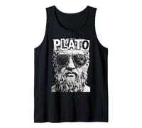 Plato Funny Philosophy Pop Art Portrait Philosopher Tank Top