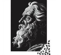 Plato Portrait 1000-Piece Puzzle for Adults, 70x50cm/1000pcs; Clean White Card Pieces for Sorting; Easy to Revisit Throughout The Week