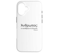 Plato Quote On Men - Attic Greek - Classical Philosophy Case for iPhone 16