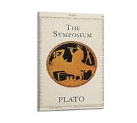 Plato Symposium Book Cover Canvas Poster Wall Art Poster Suitable for Room Aesthetics And Decoration Bedroom And Living Room Frame-style 08x12inch(20x30cm)
