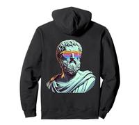 Plato with Sunglasses Ancient Philosopher Fun Greek History Pullover Hoodie