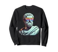 Plato with Sunglasses Ancient Philosopher Fun Greek History Sweatshirt