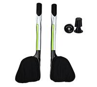 PLATT 3K Full Carbon Fiber TT Handlebars Bicycle Rest Put Aero Handlebar For Fiber MTB Mountain Road Bike 31.8mm (Green)