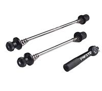 PLATT Bicycle Quick Release Front and Rear Wheel Quick Release Set, Quick Release Axles for Road Bike/Mountain Bike, (Black/1 Pair)