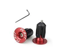 PLATT Bike Bar End Plugs Aluminum MTB Road Bike BMX Handlebar End Caps (Red,1 Pair)