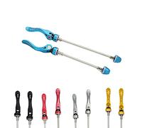 PLATT Bike Quick Release Skewers MTB Wheel Hub Skewers Front and Rear Axle Fit for Road Bike,Mountain Bike, BMX (Blue,1Pair)