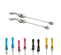 PLATT Bike Quick Release Skewers MTB Wheel Hub Skewers Front and Rear Axle Fit for Road Bike,Mountain Bike, BMX (Titanium,1Pair)