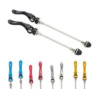 PLATT Bike Quick Release Skewers MTB Wheel Hub Skewers Front and Rear Axle Fit for Road Bike,Mountain Bike, BMX (1Pair) (Black)