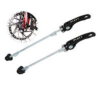 PLATT Bike Wheel Hub Skewers MTB Quick Release Skewers Front and Rear Axle Fit for Road Bike,Mountain Bike,BMX (Black,1Pair)