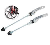 PLATT Bike Wheel Hub Skewers MTB Quick Release Skewers Front and Rear Axle Fit for Road Bike,Mountain Bike,BMX (Sliver,1Pair)