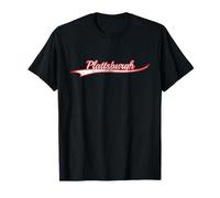 Plattsburgh New York Vintage Varsity Throwback Style T-Shirt