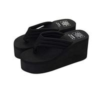 Platue Shoes Women's Sandals, Summer Mules, Toe Separator, Women's Bathing Shoes, Breathable Sliding Sandals, Bedroom Slippers, Comfortable Slippers, Waterproof Platform Slippers with Wedge Heel, Clog