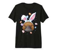 Platypus Animal Easter Rabbit Eggs Bunny Ears Cute Premium T-Shirt
