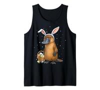 Platypus Animal Easter Rabbit Eggs Bunny Ears Cute Tank Top
