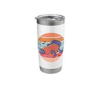 Platypus Aquatic Duckbill Webbed feet Flat Tail Swim Animal Stainless Steel Insulated Tumbler